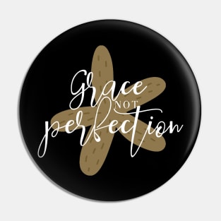 Grace Not Perfection - Gold - Starfish Art Pin