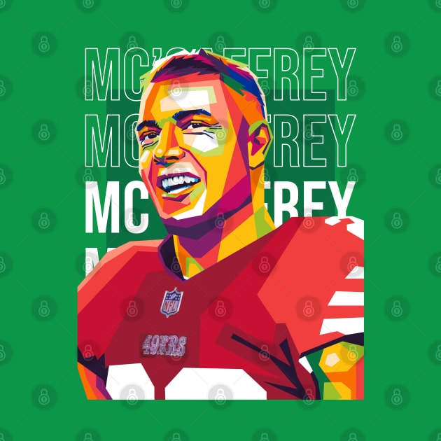 Christian McCaffrey by cool pop art house