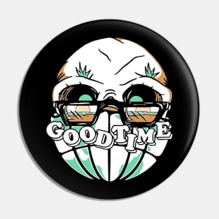 GoodTime skull Pin