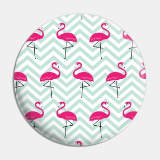 Flamingo mint pattern Pin
