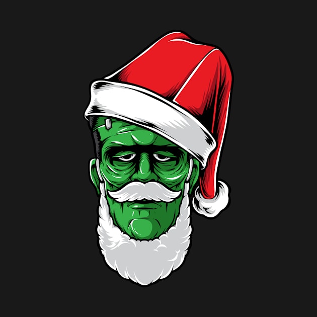 frankenstein mask christmas by timegraf