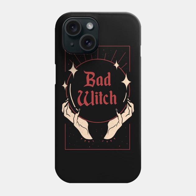 Bad Witch Phone Case by olddesigntees