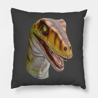 Velociraptor looking for dinner Pillow