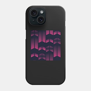 Pink abstract parallel arrow shapes Phone Case