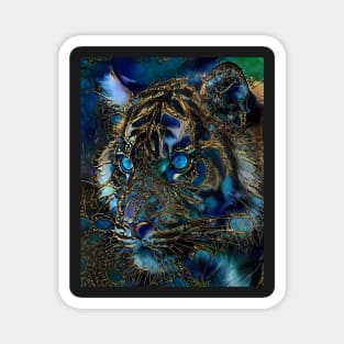 Golden boy - Tiger, tiger - Léa Roche paintings Magnet