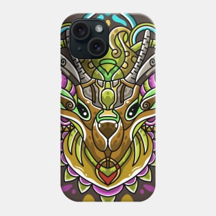 deer zentangle illustration Phone Case