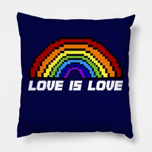 LGBT - LOVE IS LOVE - PIXELART Pillow