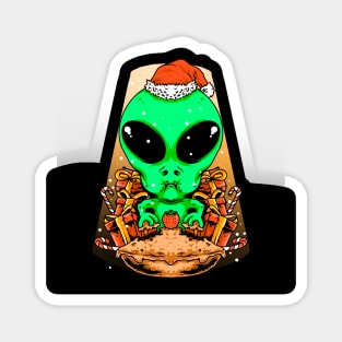 Christmas Alien Magnet