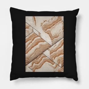 Travertine Stone Pattern Texture #3 Pillow