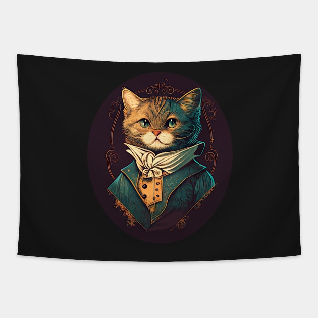 Beautiful elegant cat gift ideas Tapestry by TheLaundryLady