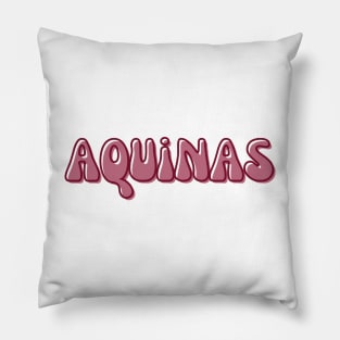 Retro Groovy Aquinas College Pillow