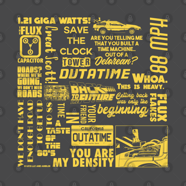 Back to the future quotes - Back To The Future - T-Shirt | TeePublic UK