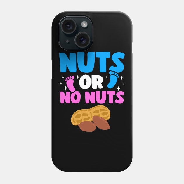 Funny Gender Reveal Nuts Or No Nuts Baby Party Gift Phone Case by Kuehni