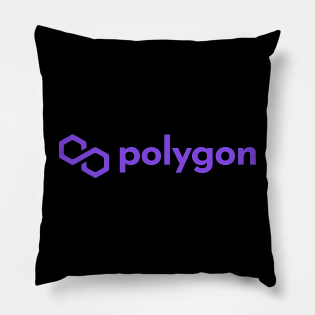 polygon Matic Crypto Matic coin Crytopcurrency Pillow by JayD World