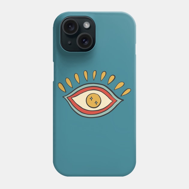 Peaceful Evil Eye 3 Phone Case by JunkyDotCom