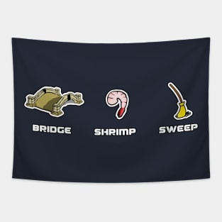 Bridge Shrimp Sweep Tapestry