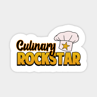 Chef Gift Culinary Rockstar Chefs Hat Cooking Magnet