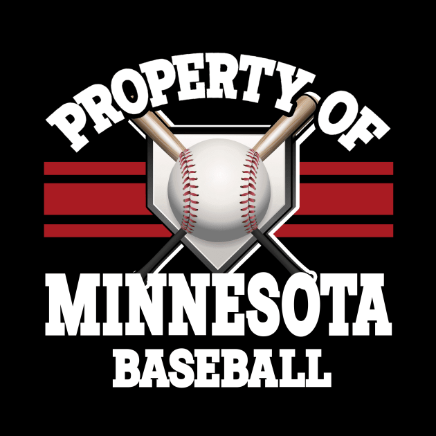 Proud Name Minnesota Graphic Property Vintage Baseball by QuickMart