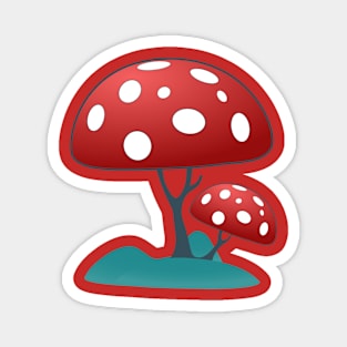 MUSHROOM TREE Magnet