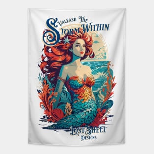 Mermaid Storm Tapestry