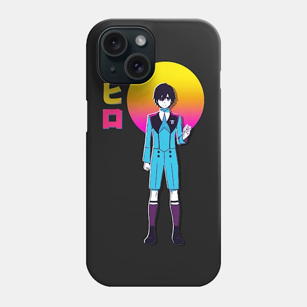 Hiro DARLING in the FRANXX  Anime Vaporwave Phone Case by BurrolaDiore89