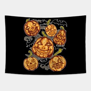 Pumpkin Head and Friends Tapestry