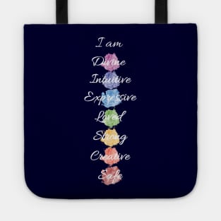 Seven Chakra Energy Affirmation Tote