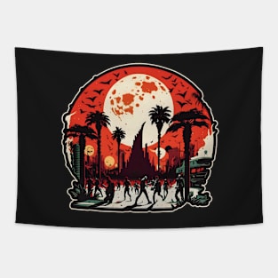 Red Moon Rising: Zombies on the Strip II Tapestry