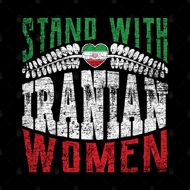 Stand with Iranian women grungy version 2 by Emma