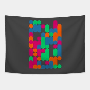 Colourful Geometric Animated Pattern Tapestry