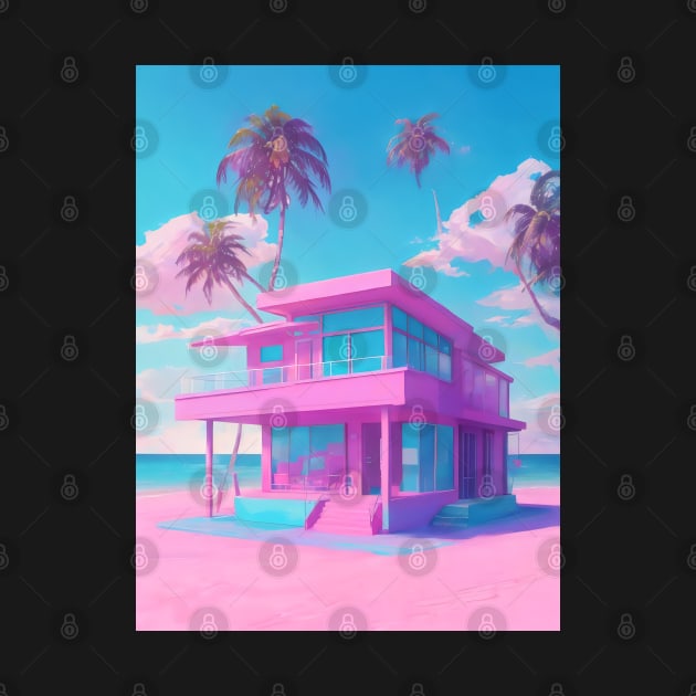 Synthwave beach home by Spaceboyishere