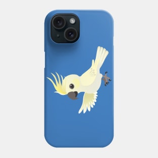 Cute Sulphur crested cockatoo Phone Case