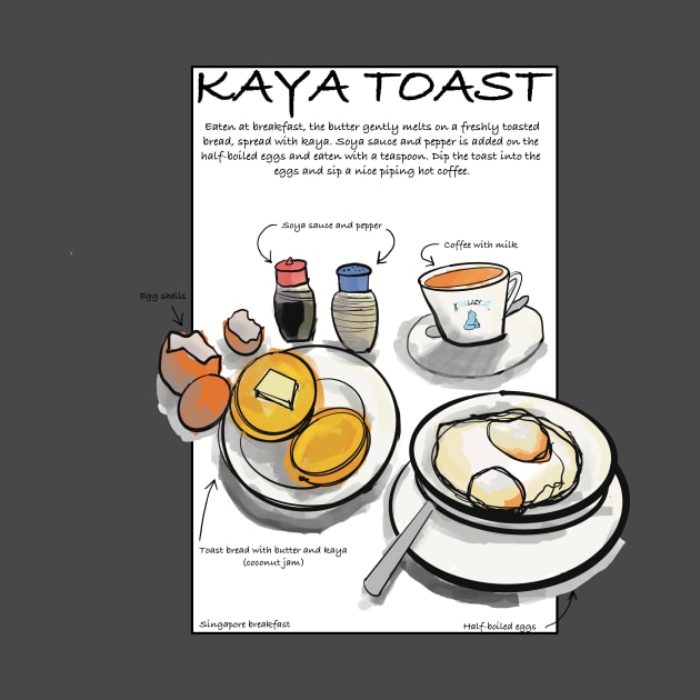 KAYA TOAST by X The Lazy Cat