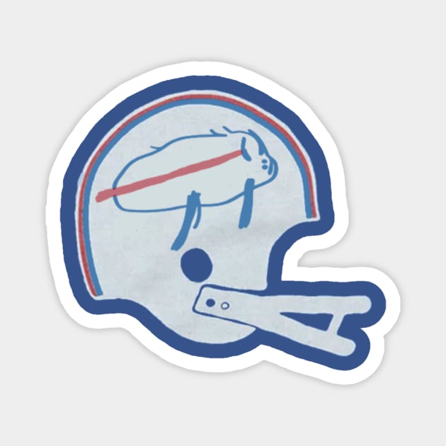 Buffalo Bills Josh Allen Potato Helmet - Buffalo Bills - Magnet