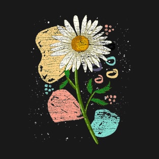 Nature Floral Gardener Daisy Lover Botanical Daisy Flower T-Shirt