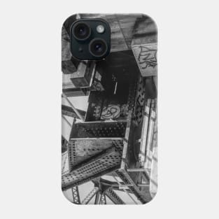 Railway bridge base in black and white Phone Case