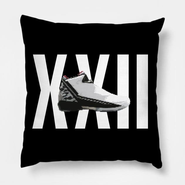 AJ XXII Pillow by Buff Geeks Art