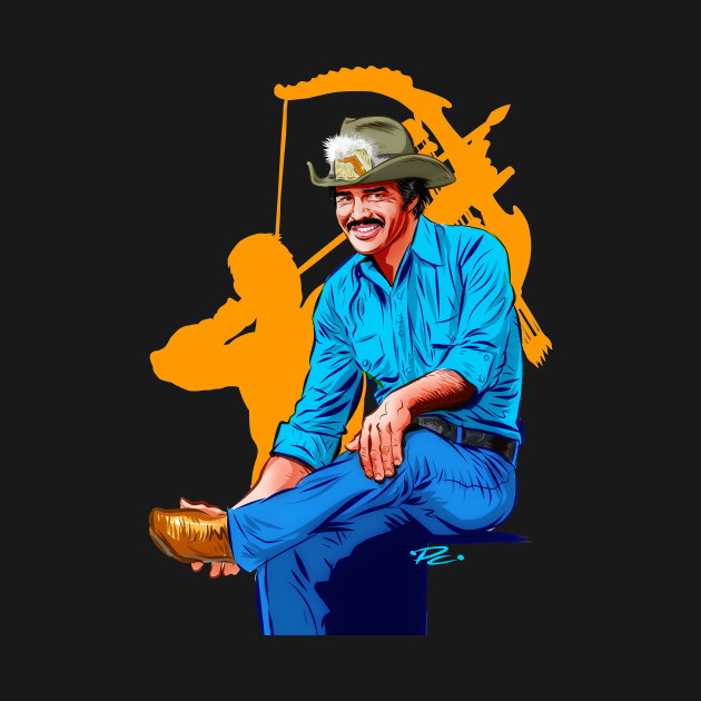 Discover Burt Reynolds - An illustration by Paul Cemmick - Burt Reynolds - T-Shirt