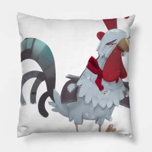 Cute Rooster Drawing Pillow