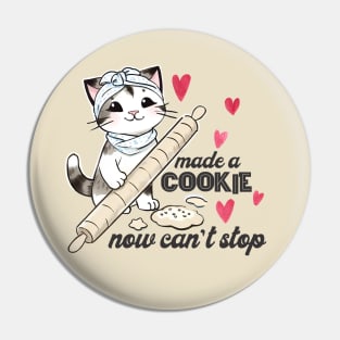 Cute baking cat kitten cookie bakery pastry chef culinary Pin