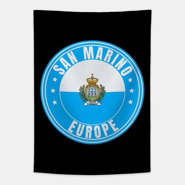 San Marino Europe Tapestry by footballomatic