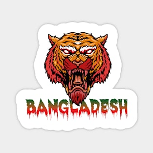 Angry Tiger Head Design Magnet