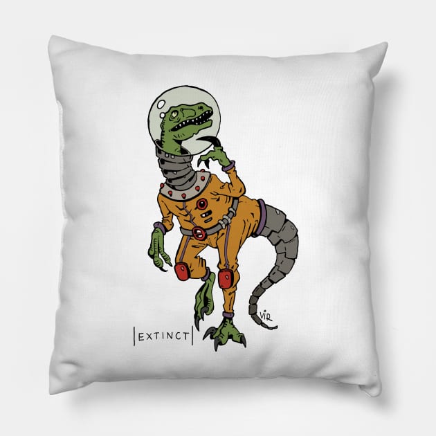 Extinct Pillow by VirsOddities