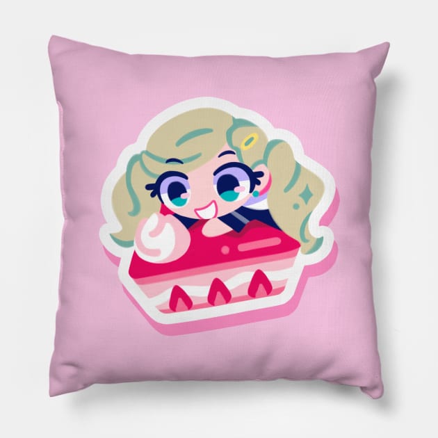 Ann Takamaki cake Pillow by OkiComa