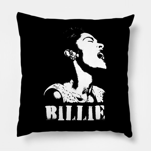 BILLIE STENCIL Pillow by IconStencils