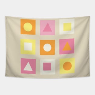 Abstract Geometric Shapes Design Tapestry