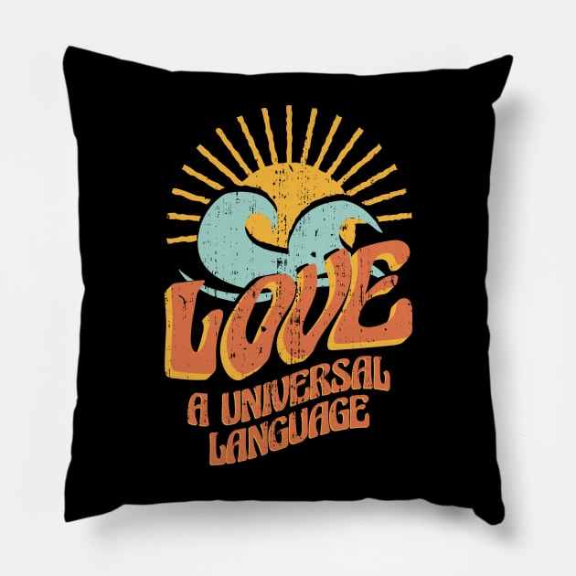Love universal language Pillow by LR_Collections