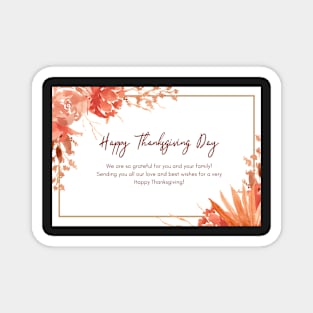 Happy Thanksgiving Card - 15 Magnet