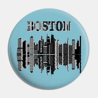 BOSTON CITY(stones) Pin