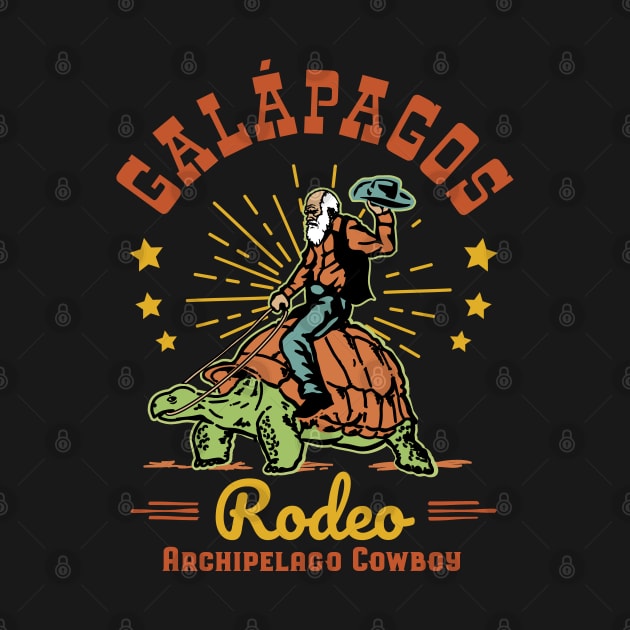 Galapagos Rodeo - Archipelago Cowboy by Graphic Duster